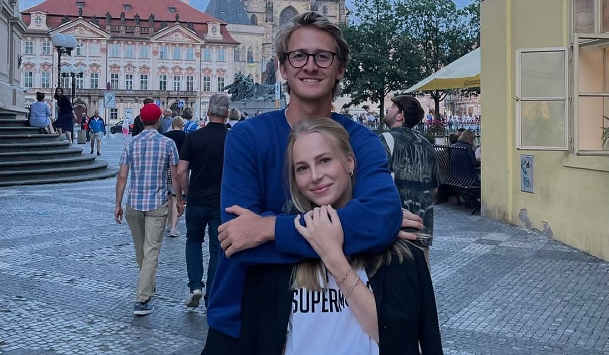 Sebastian Korda and his girlfriend, Ivana Nedved - Source: Instagram