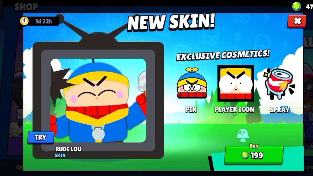 Brawl Stars Rude Lou skin Cost, design, and more