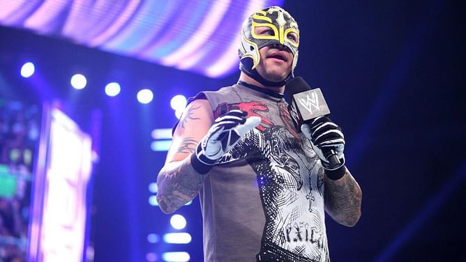 Rey Mysterio reacts after controversial 12-time WWE champion suddenly takes a shot at him; very upset with star after "botch" and ready to fight him