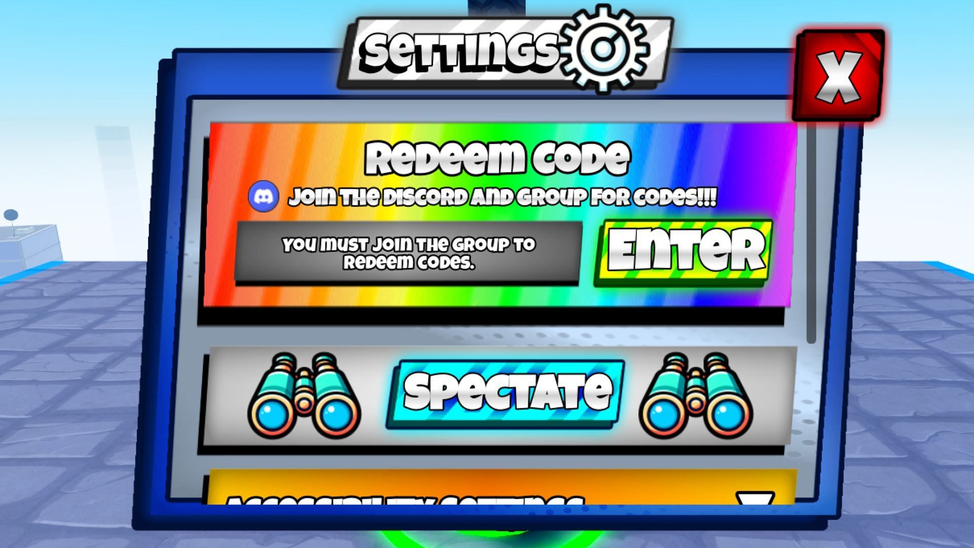 Skateboard Legends invalid code issue (Image via Roblox)