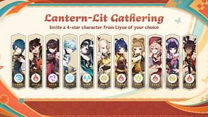 Genshin Impact 5.3 Lantern Rite free 4-star selector and characters