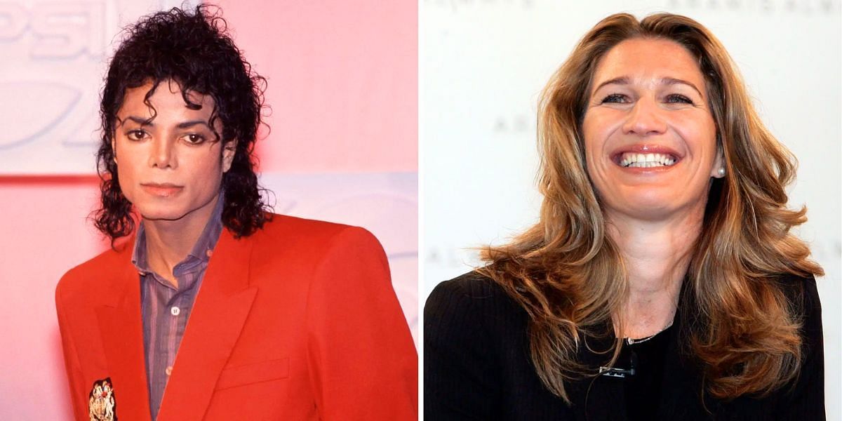 Michael Jackson (L) and Steffi Graf (R) (Image Source: Getty)