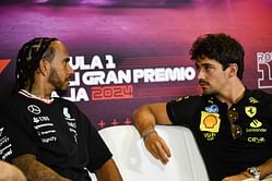 Lewis Hamilton makes his feelings known about his wheel-to-wheel battle with Charles Leclerc during the F1 Qatar GP Sprint