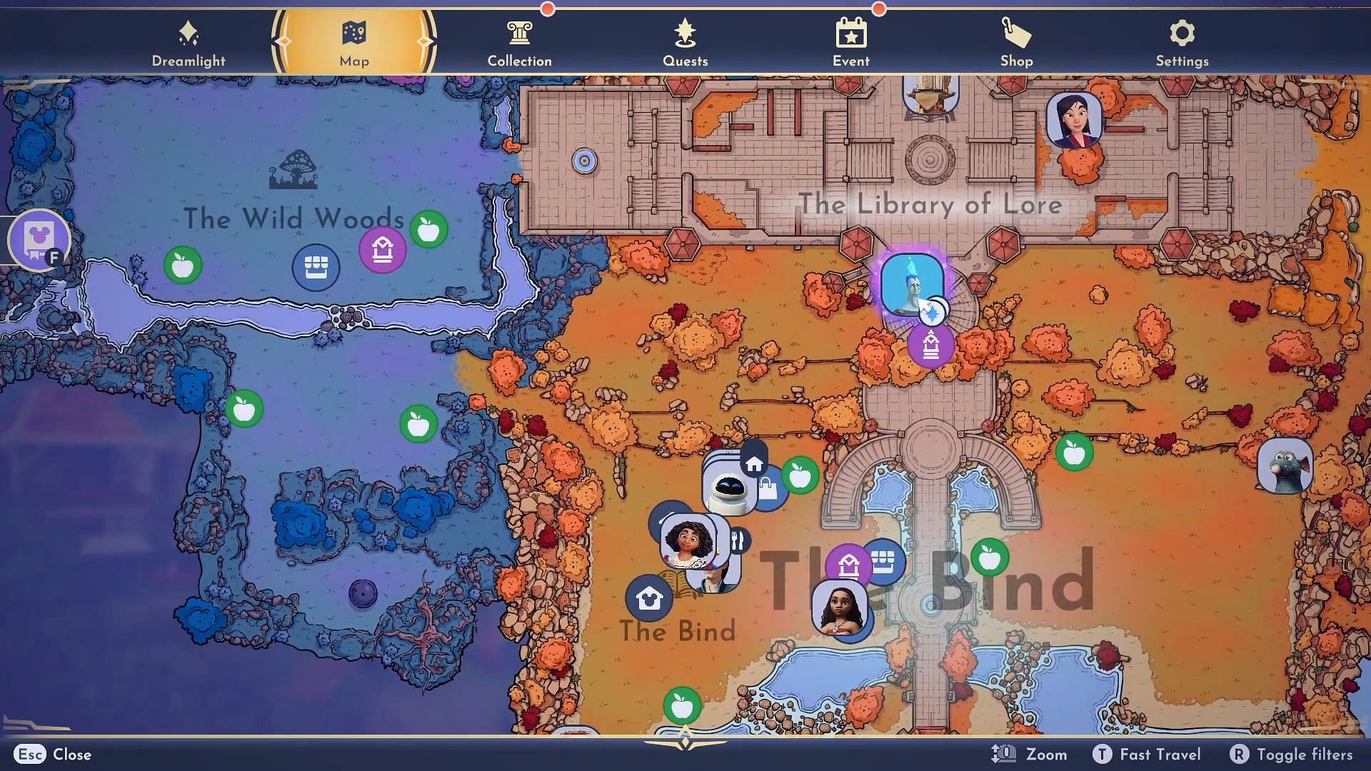 Find the clues by using your map as reference points (Image via YouTube/@Bek || Gameloft)