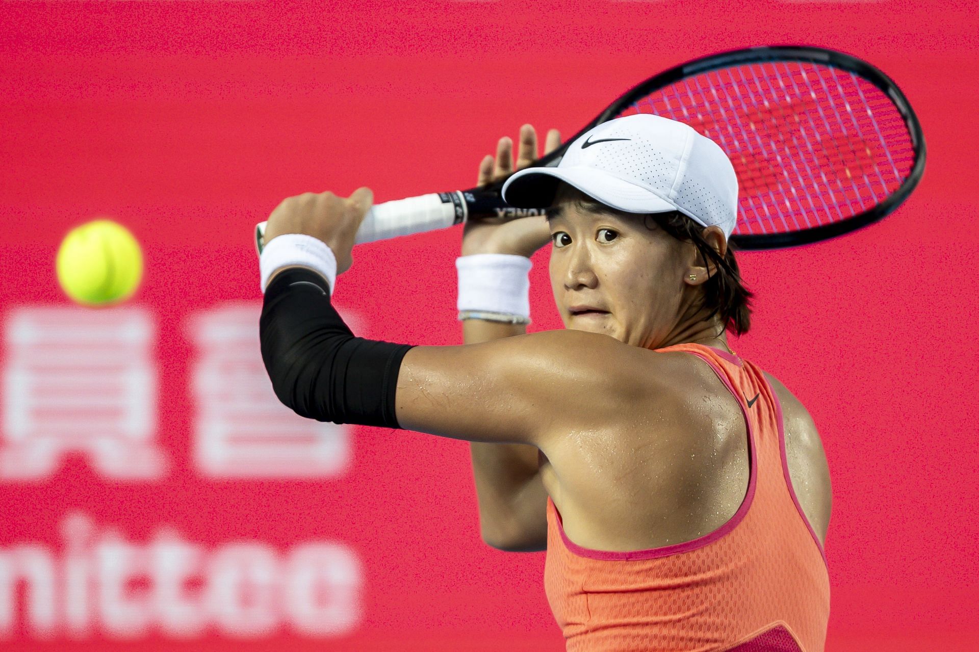 Wang at the 2024 Hong Kong Tennis Open (Source: Getty)