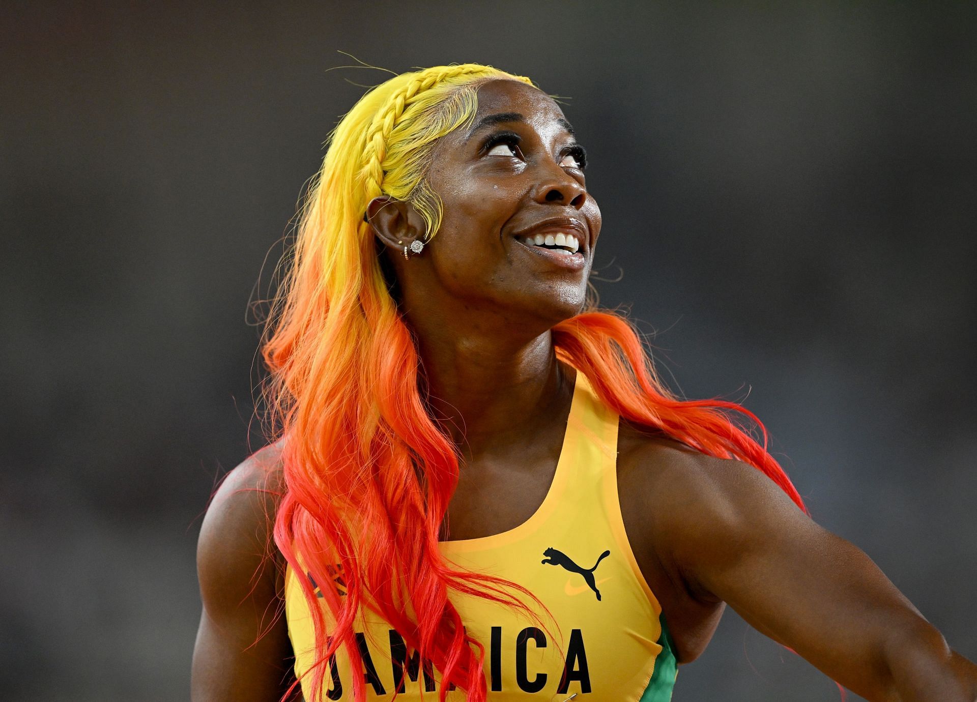 Shelly-Ann Fraser Pryce at the World Athletics Championships Budapest 2023 - (Source: Getty)