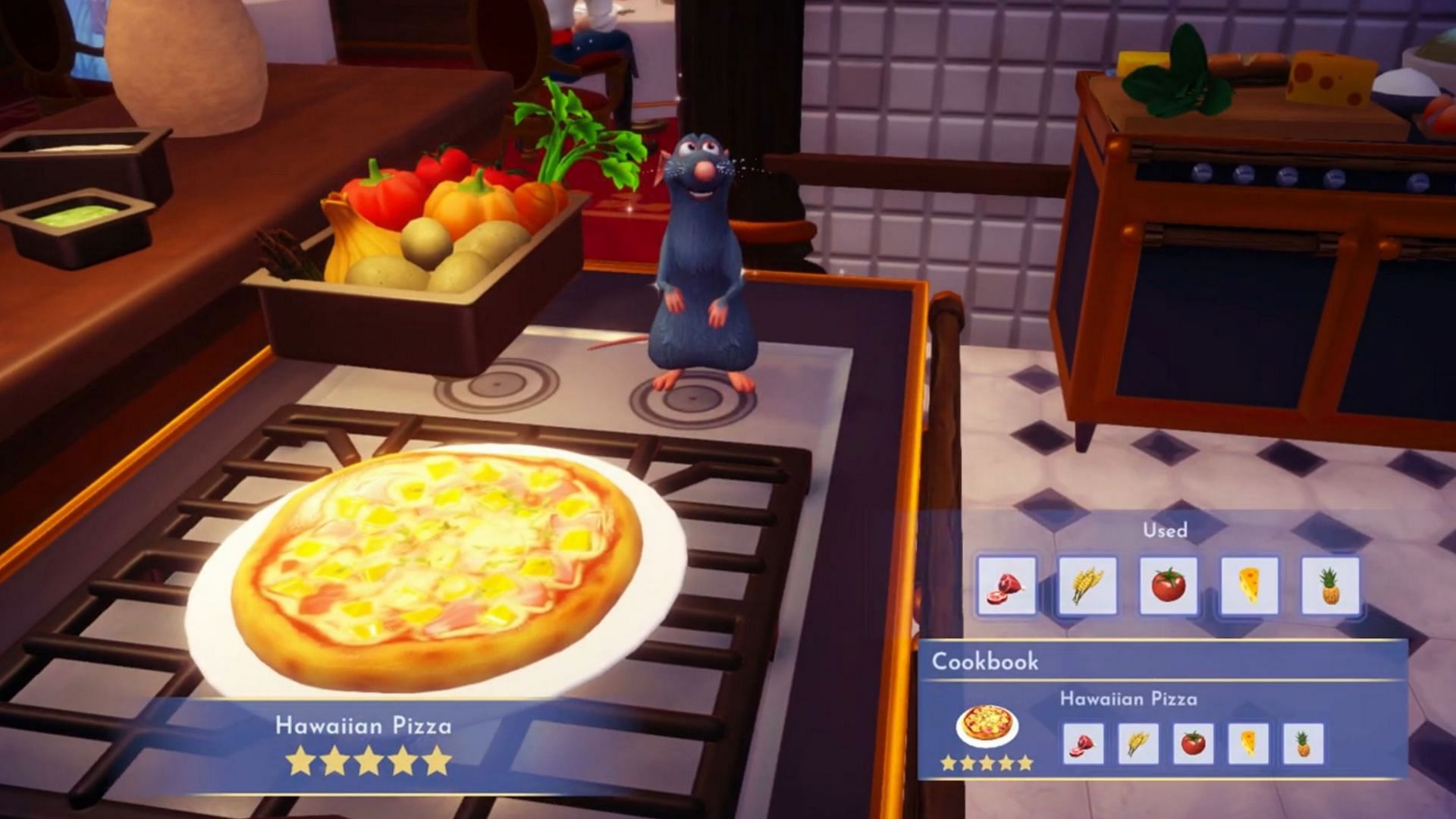 Hawaiian Pizza is a five-star dish (Image via Gameloft)