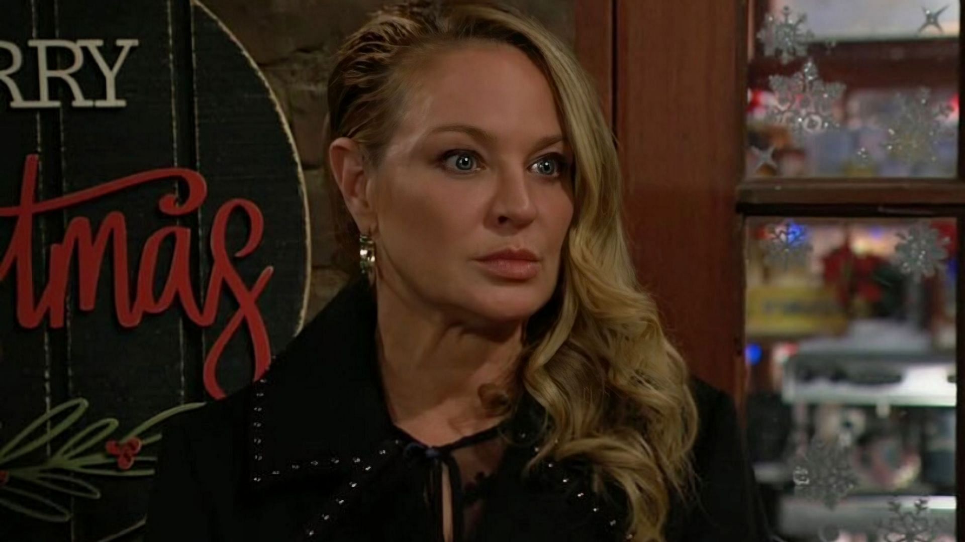 Sharon Newman in a still from The Young and the Restless (via CBS)