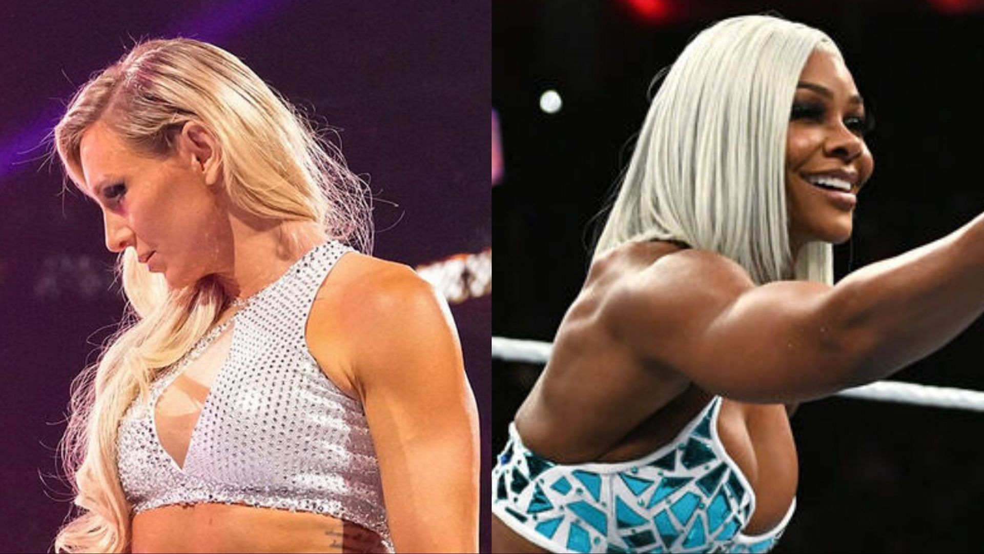 Charlotte Flair (left) and Jade Cargill (right) - Photo credit: WWE.com