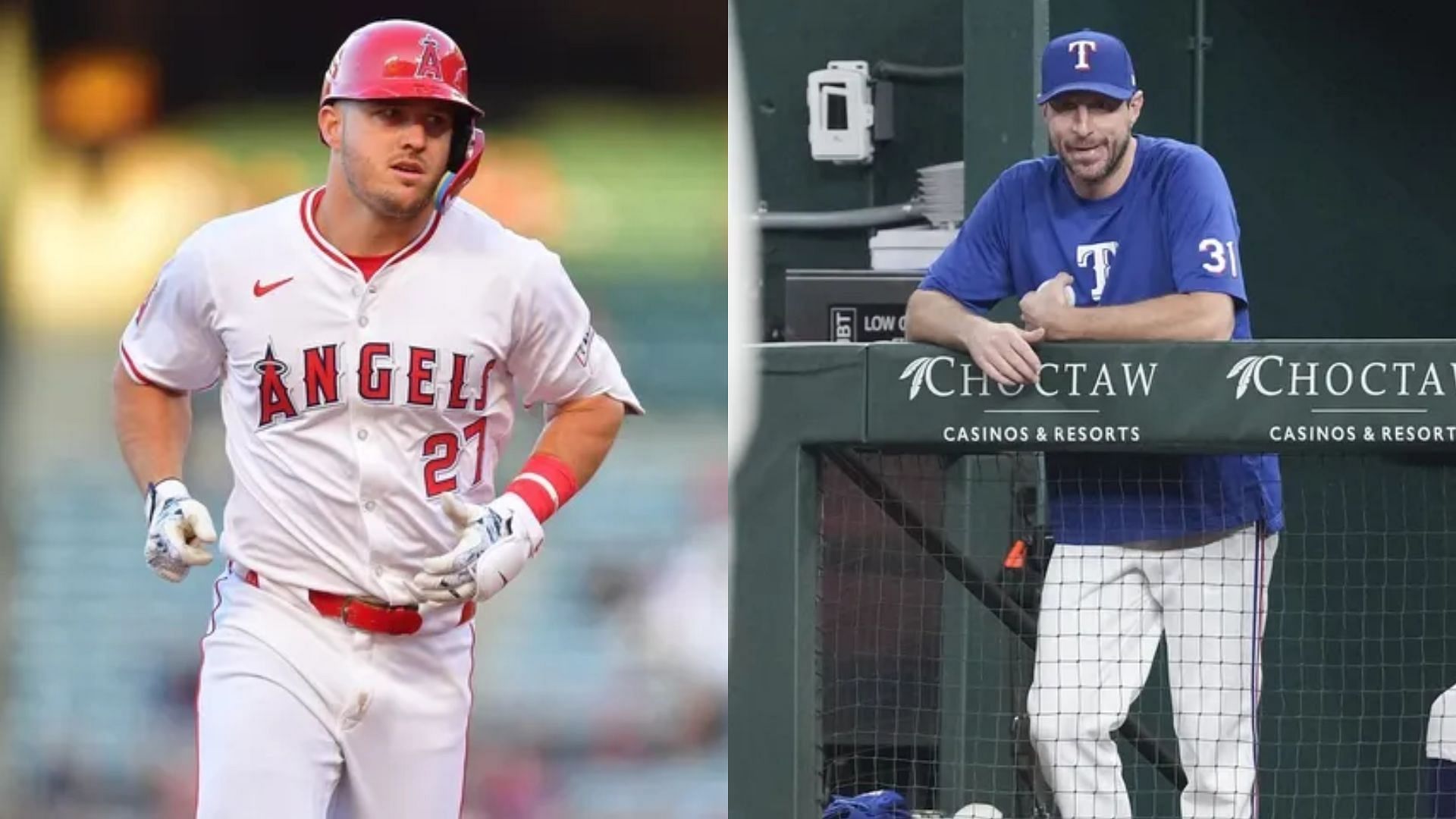 Los Angeles Angels Star Mike Trout &amp; Texas Rangers Ace Max Scherzer