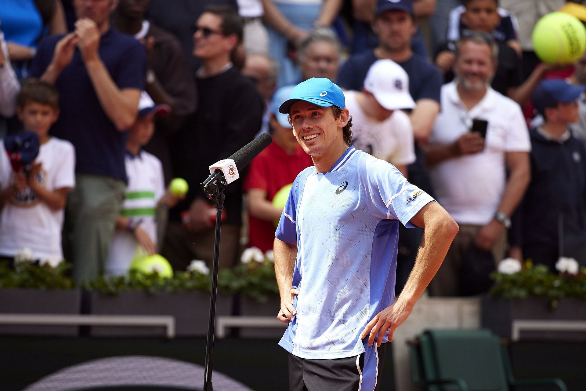 Alex de Minaur at the French Open 2024. (Photo: Getty)