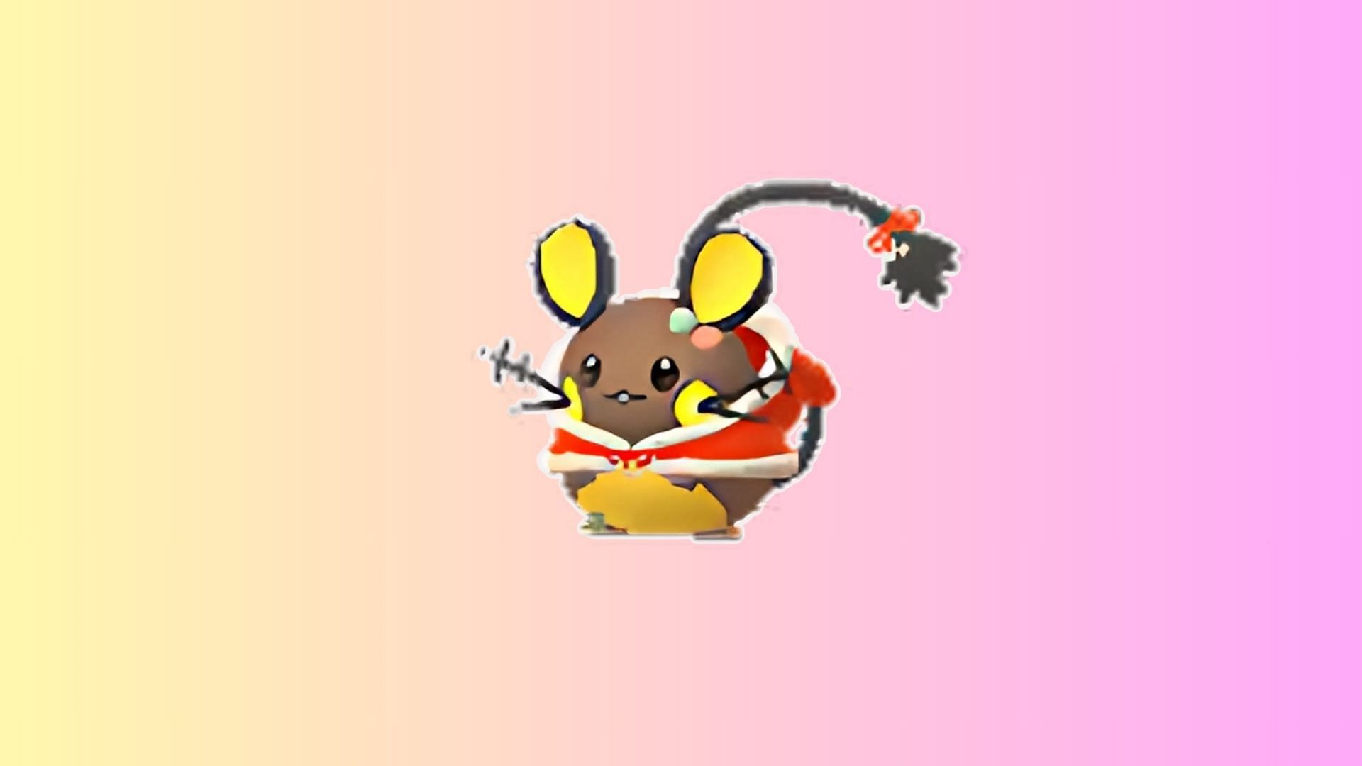 Shiny Holiday Attire Dedenne (Image via The Pokemon Company)