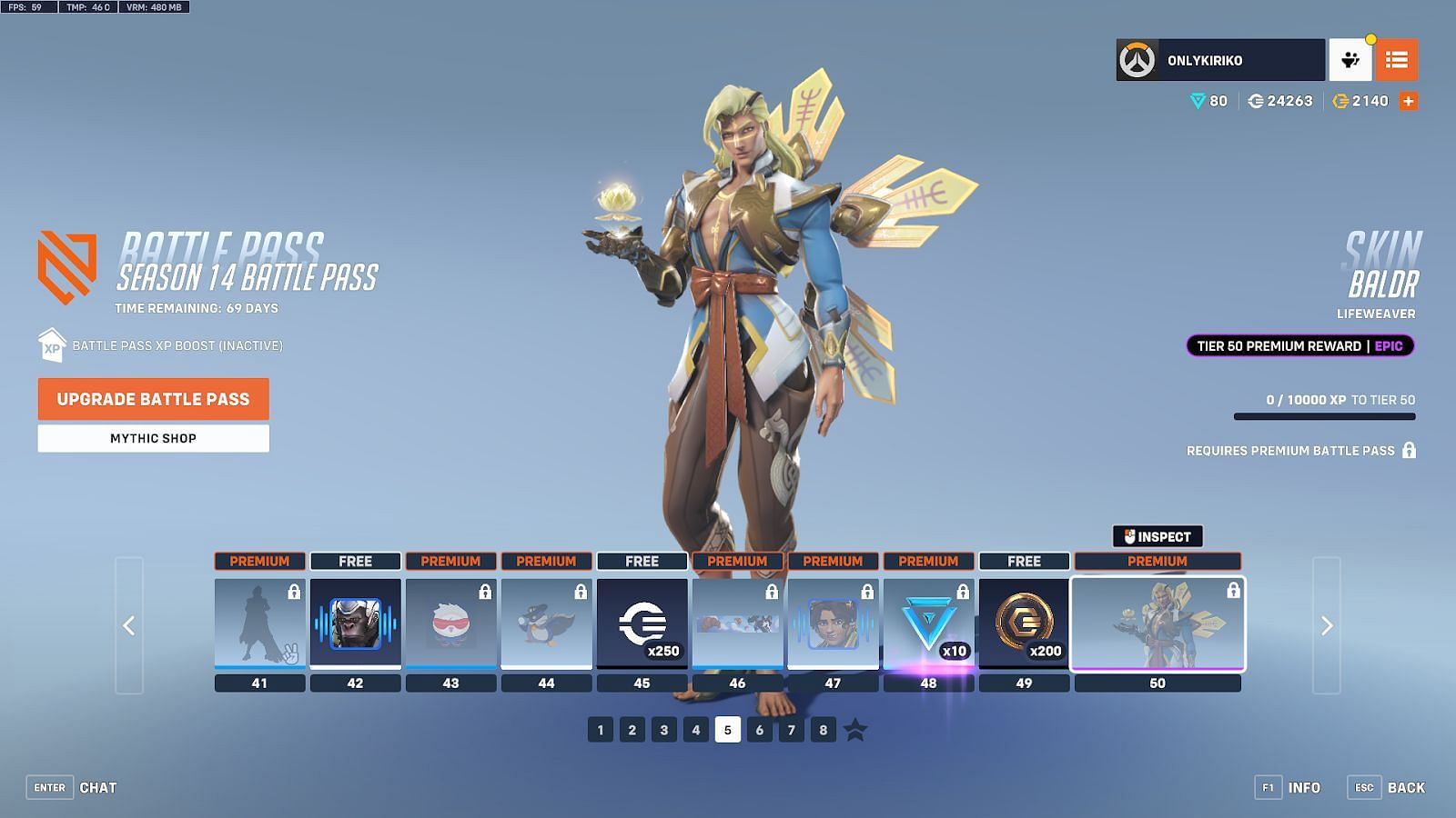 Overwatch 2 Season 14 Battle Pass Tier 41-50