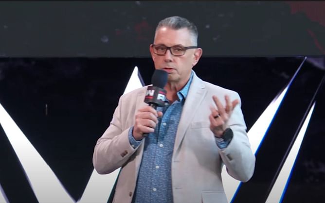 Hilarious fan sign calls for Michael Cole to face top female star at WrestleMania