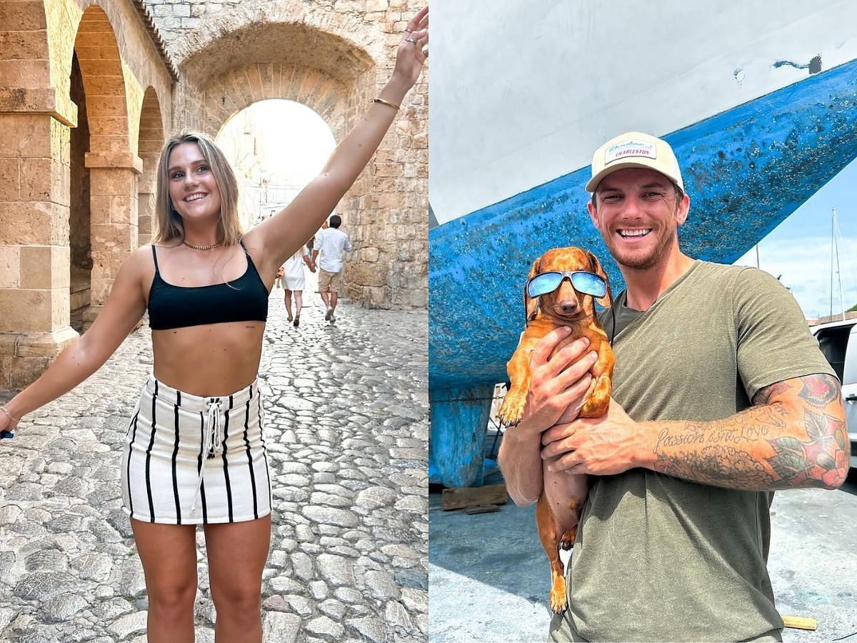 Danni and Chase from Below Deck Sailing Yacht (Images via Instagram/@dansdestinations, @chase_lemacks)