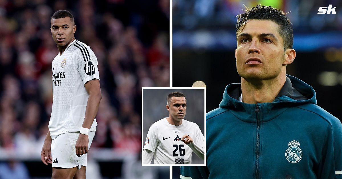 Kylian Mbappe (left) and Cristiano Ronaldo (right); Josip Ilicic (inset) - All pics GETTY