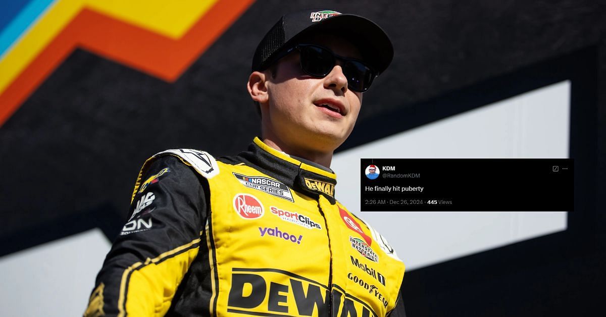 Fans reacted to Christopher Bell growing facial hairs