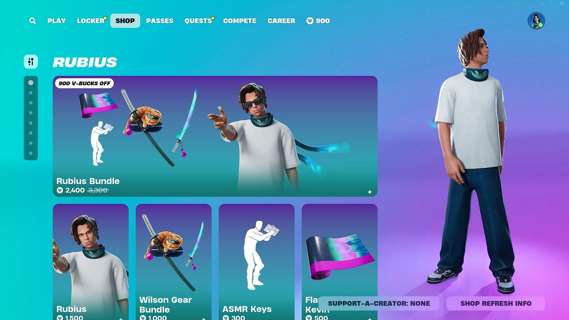 You can now purchase the Rubius skin in Fortnite (Image via Epic Games)