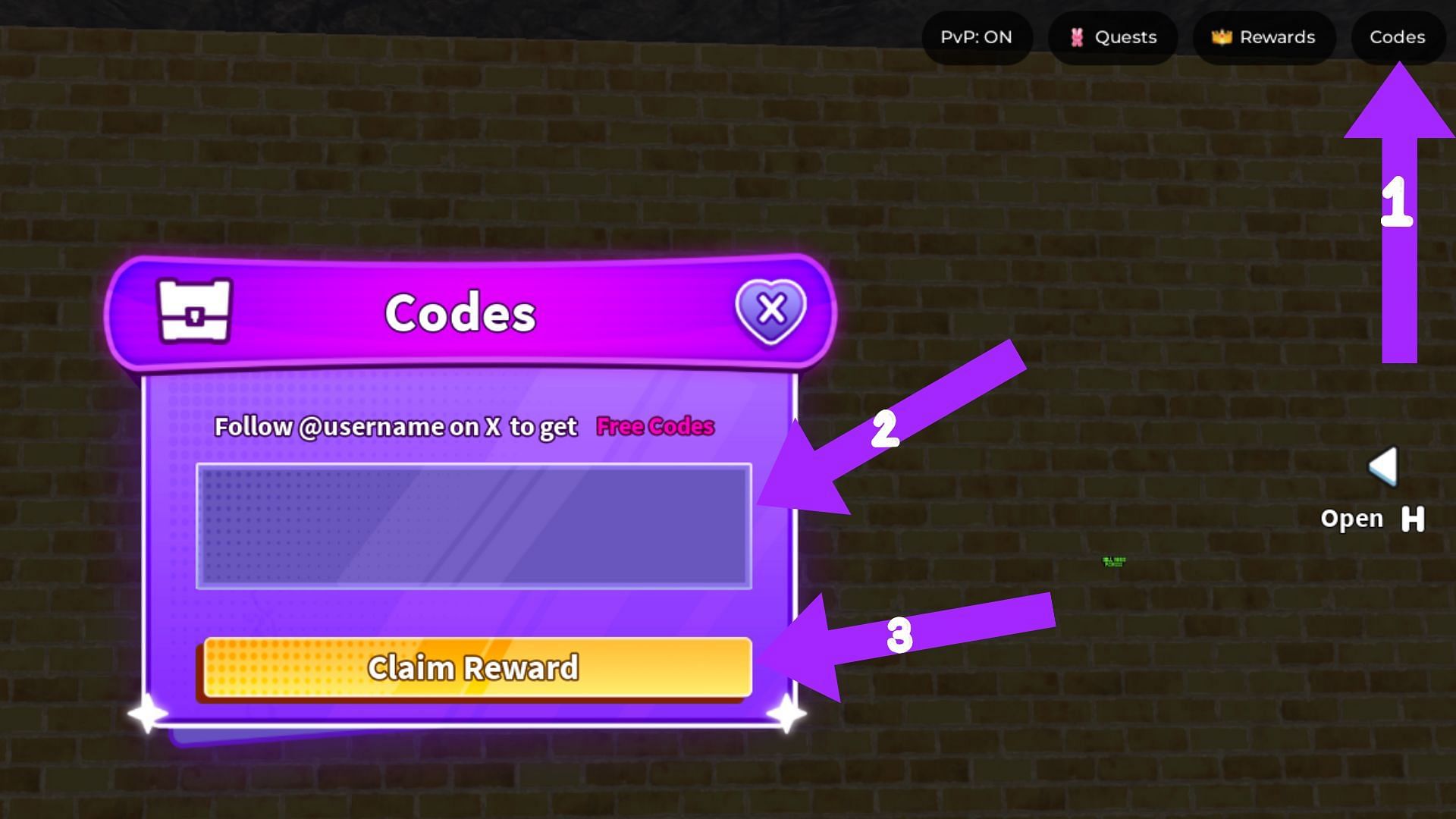 Roblox codes are case-sensitive, hence avoid extra spaces and double-check before hitting the "Claim Reward" button (Image via Roblox)