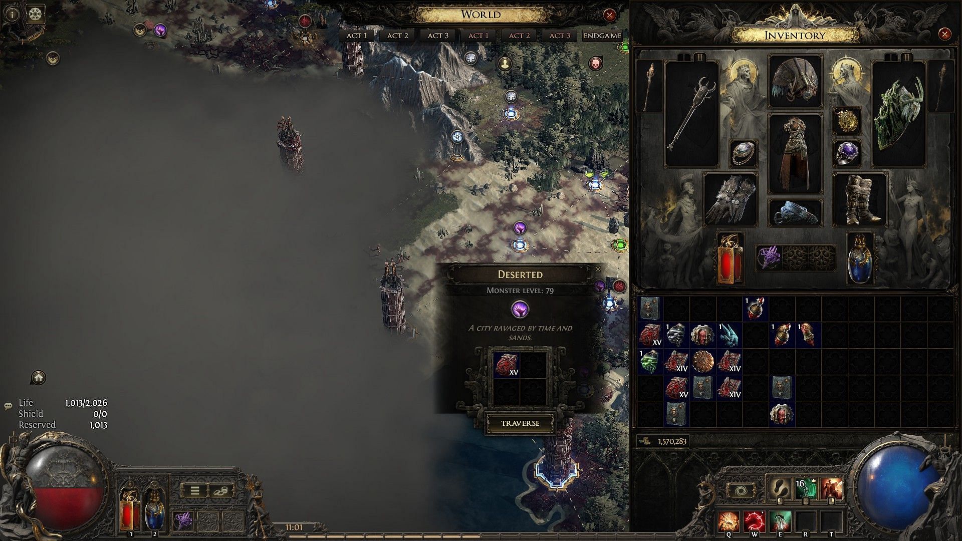 Map with Breach encounter in Path of Exile 2 (Image via GGG)