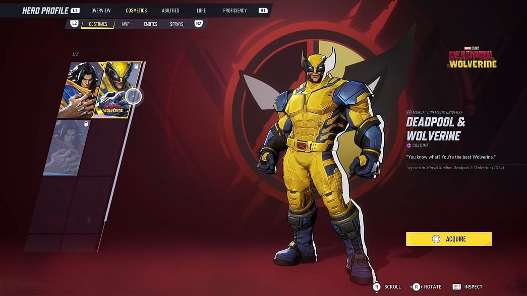 All Marvel Rivals Wolverine skins: Tier list and prices