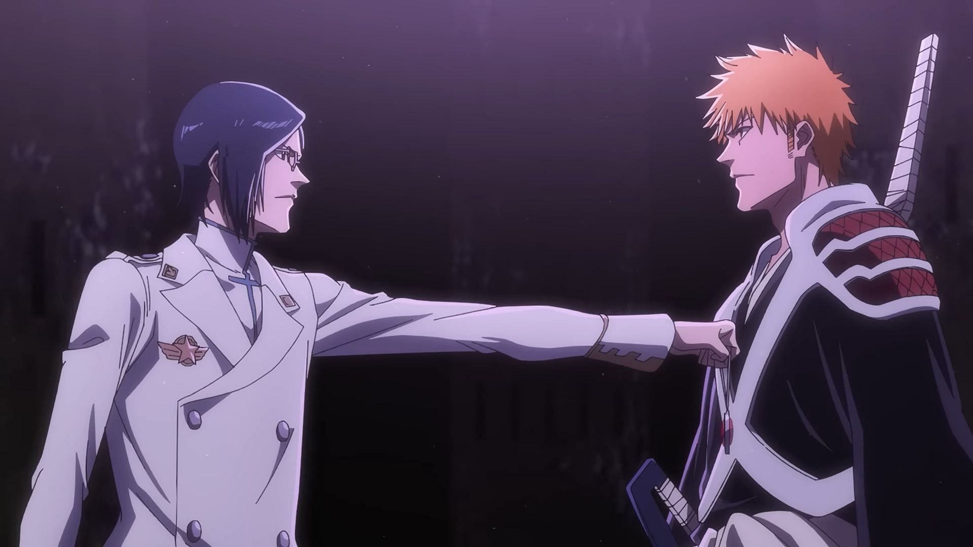 Ishida and Kurosaki as seen in Bleach TYBW part 3 finale (Image via Pierrot Films)