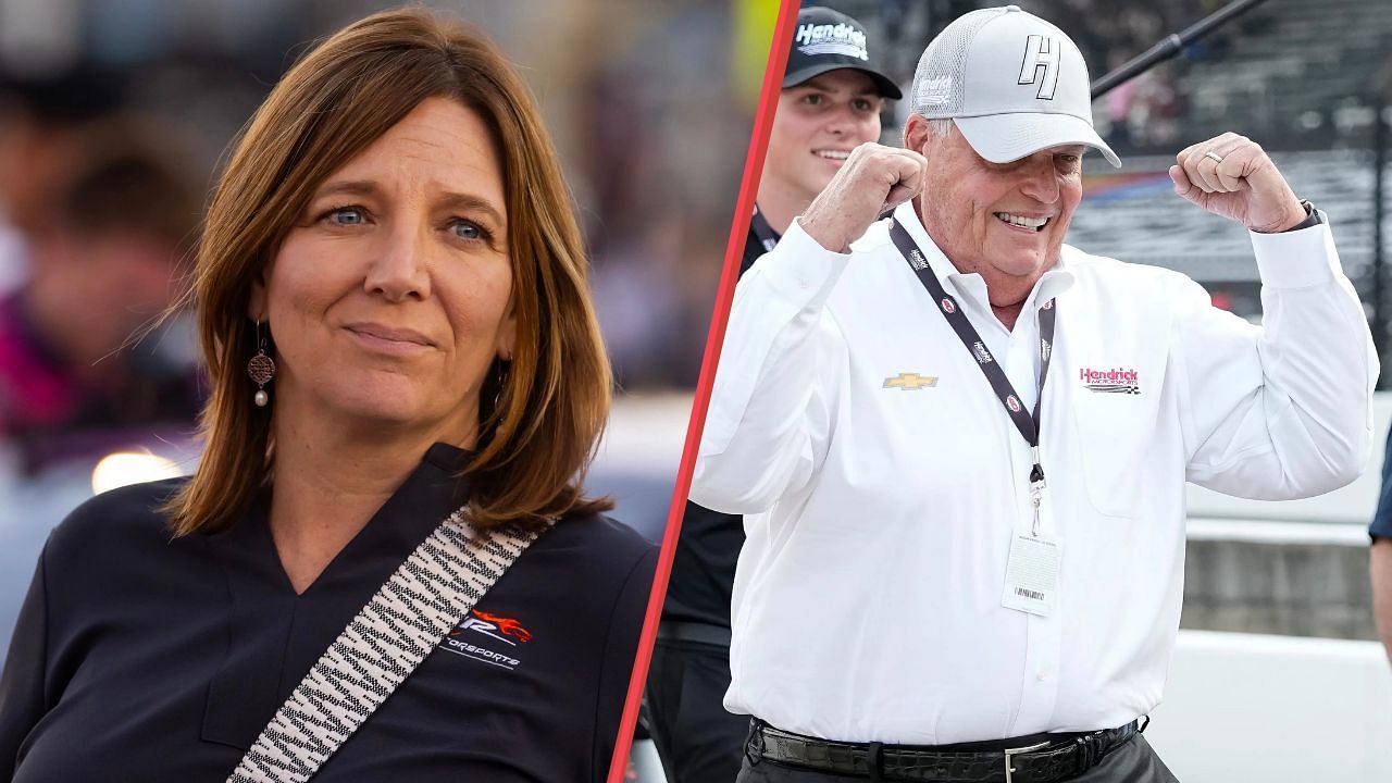 Kelley Earnhardt (L) and Rick Hendrick (R) - Images via Imagn