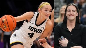 Caitlin Clark drops 2-word reaction on Kylie Feuerbach’s wholesome NYC snaps with Lucy Olsen and Iowa teammates