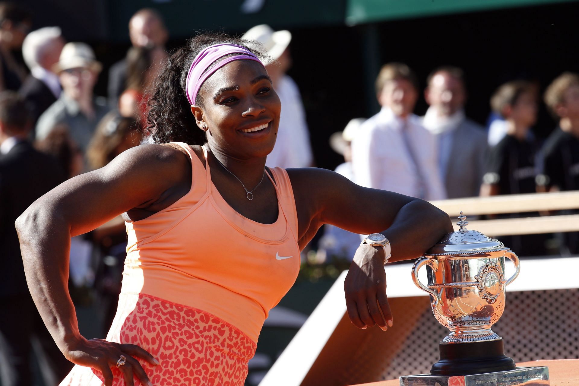 Serena Williams at the French Open 2015. (Photo: Getty)