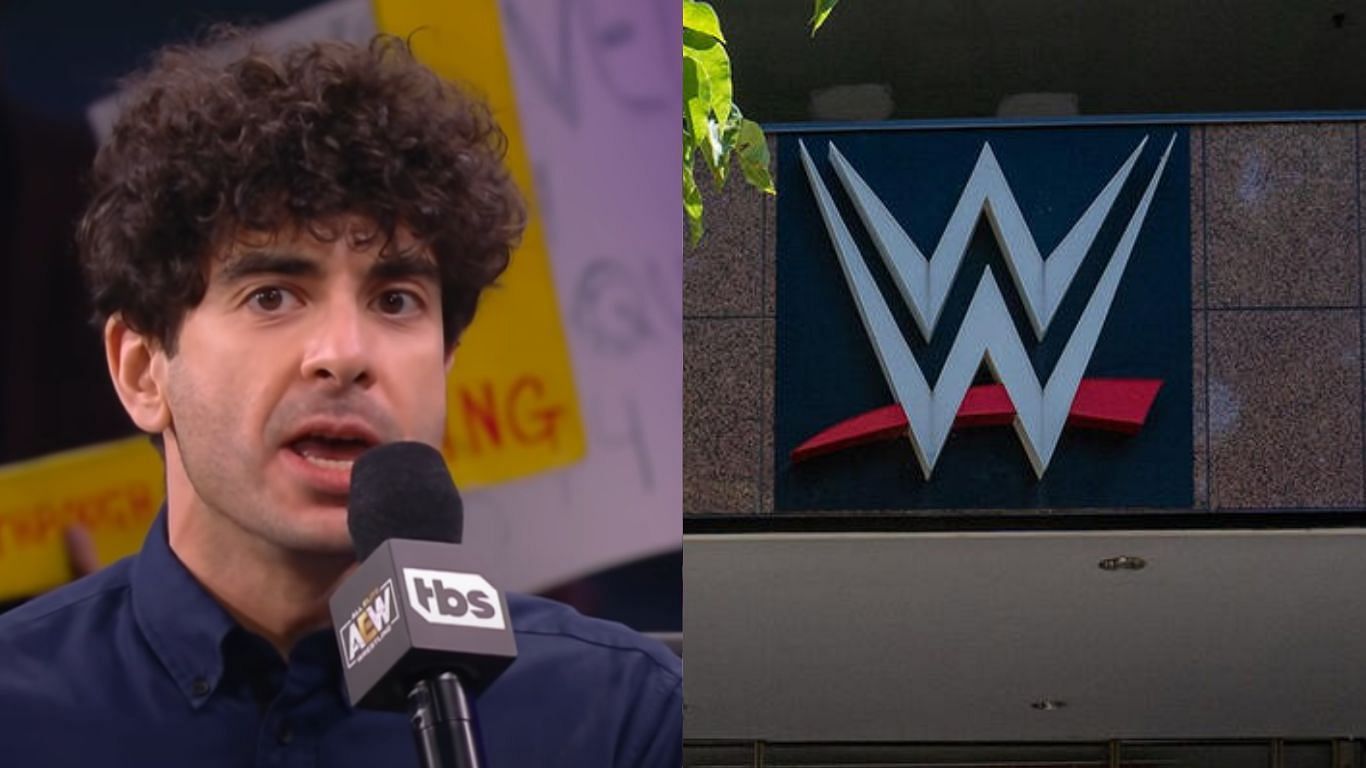 Tony Khan is the president of AEW [Image source: AEW YouTube, WWE.com]