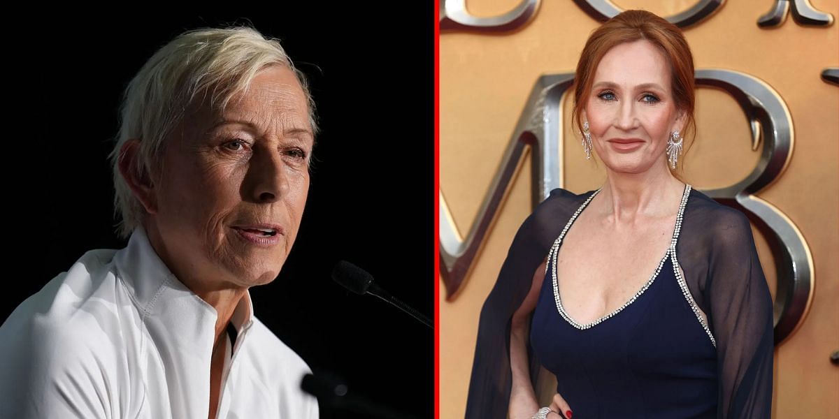 Martina Navratilova (L) JK  Rowling (R) | Getty