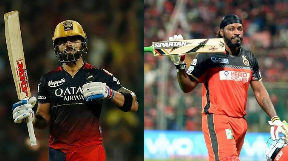 Virat Kohli and Chris Gayle (Image: IPL/BCCI)