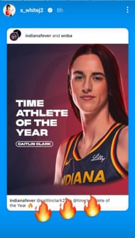 Stephanie White hyped up Caitlin Clark's latest milestone