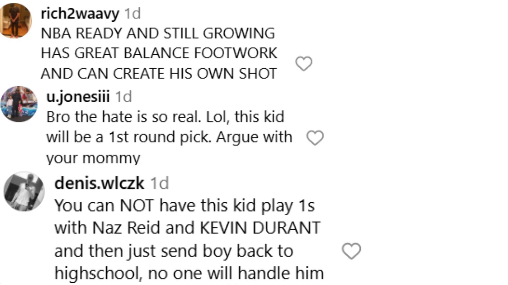 Hoops fans react to Gilbert Arenas&#039; son Alijah Arenas&#039; dominant performance vs. Matt Barnes&#039; twin sons (IG/ballislife)