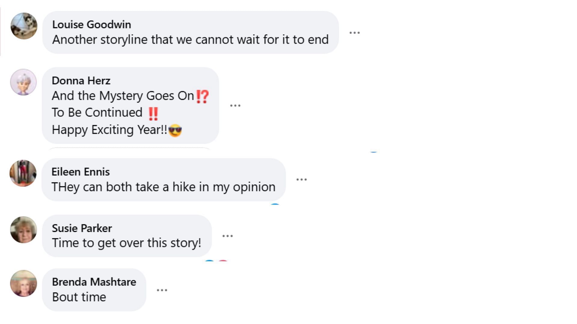 More fan reactions disliking the drawn-out story arc (Image via Facebook/@Young and Restless Canadian Day Ahead Recaps)