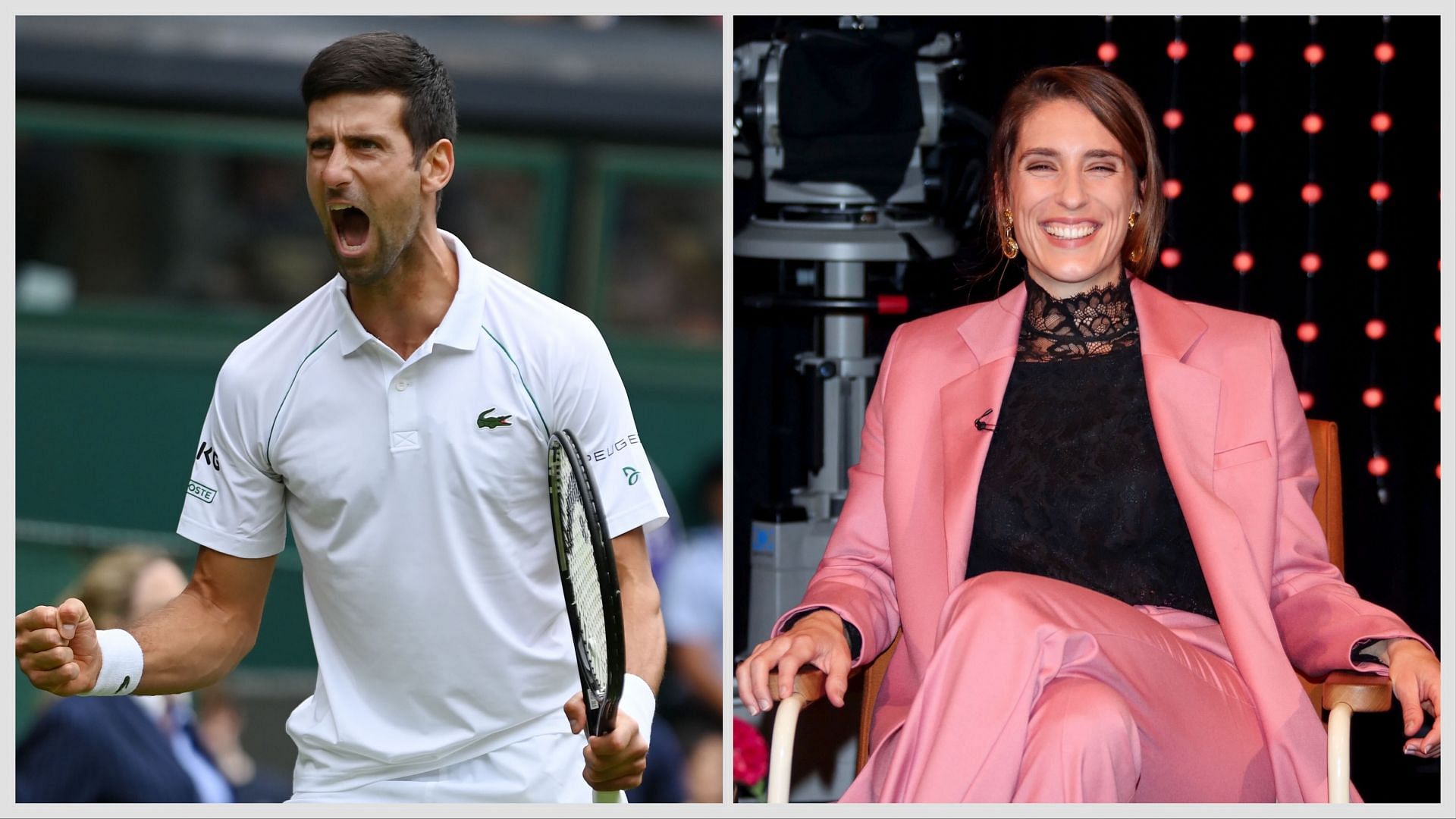 Novak Djokovic [L] and Andrea Petkovic [R] (Source: Getty Images)