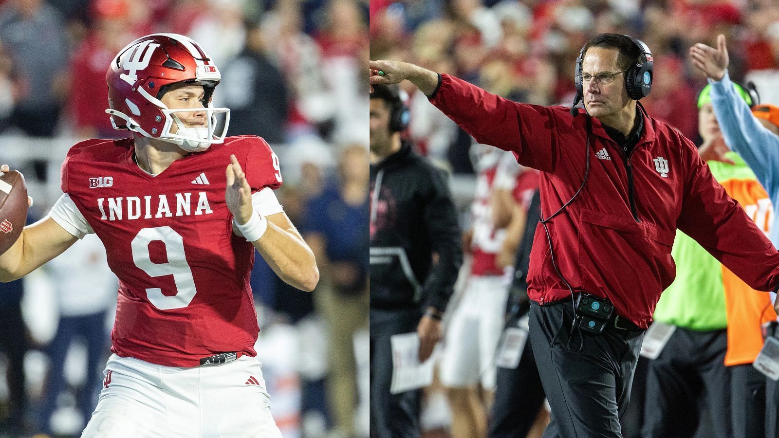 QB Kurtis Rourke and coach Curt Cignetti are about to play a first-round playoff game with Notre Dame. (Photo Credit: IMAGN)