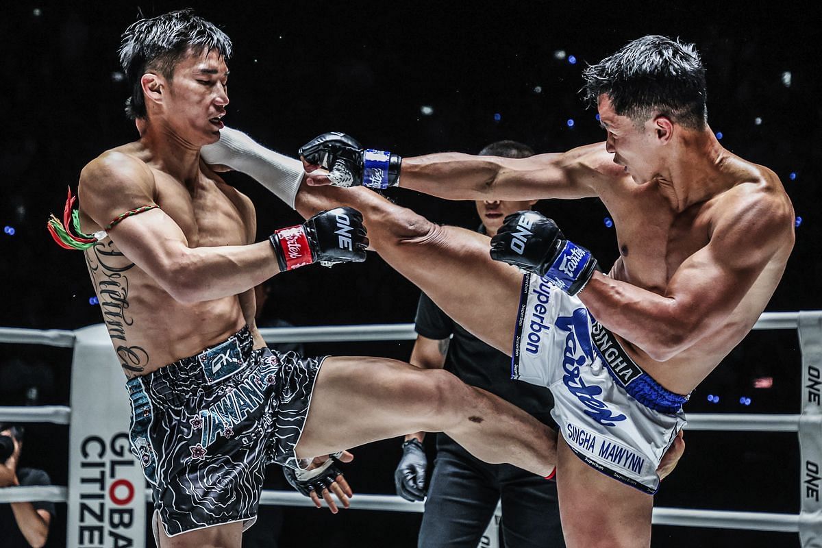 Tawanchai PK Saenchai fighting Superbon | Image credit: ONE Championship