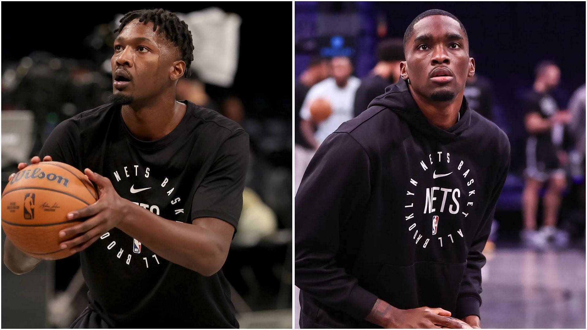 When will Dorian Finney-Smith and Shake Milton make their LA Lakers debut? (Photos: IMAGN)