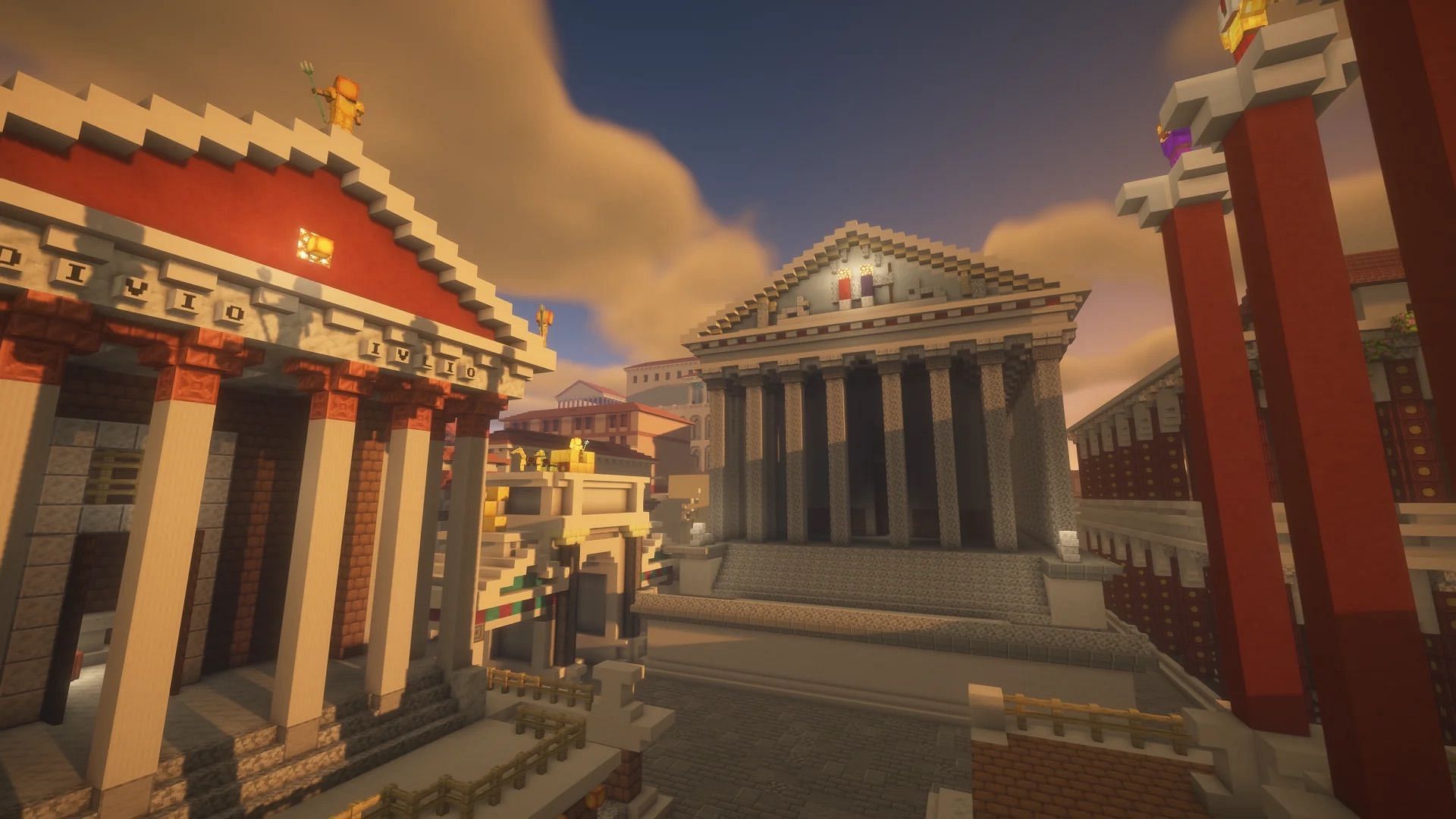 Recreation of Ancient Rome in Minecraft