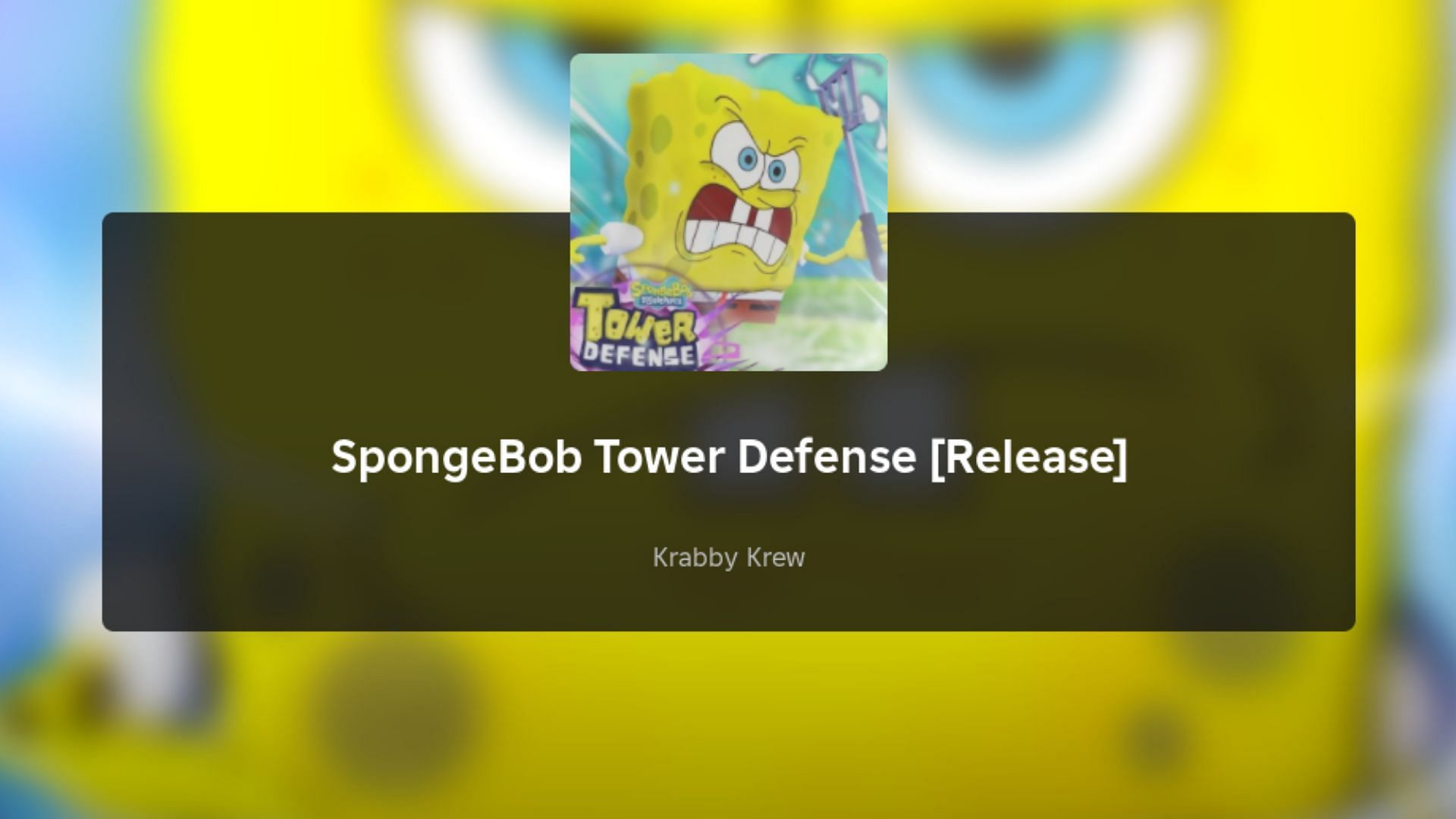 Featured loading screen of SpongeBob Tower Defense 