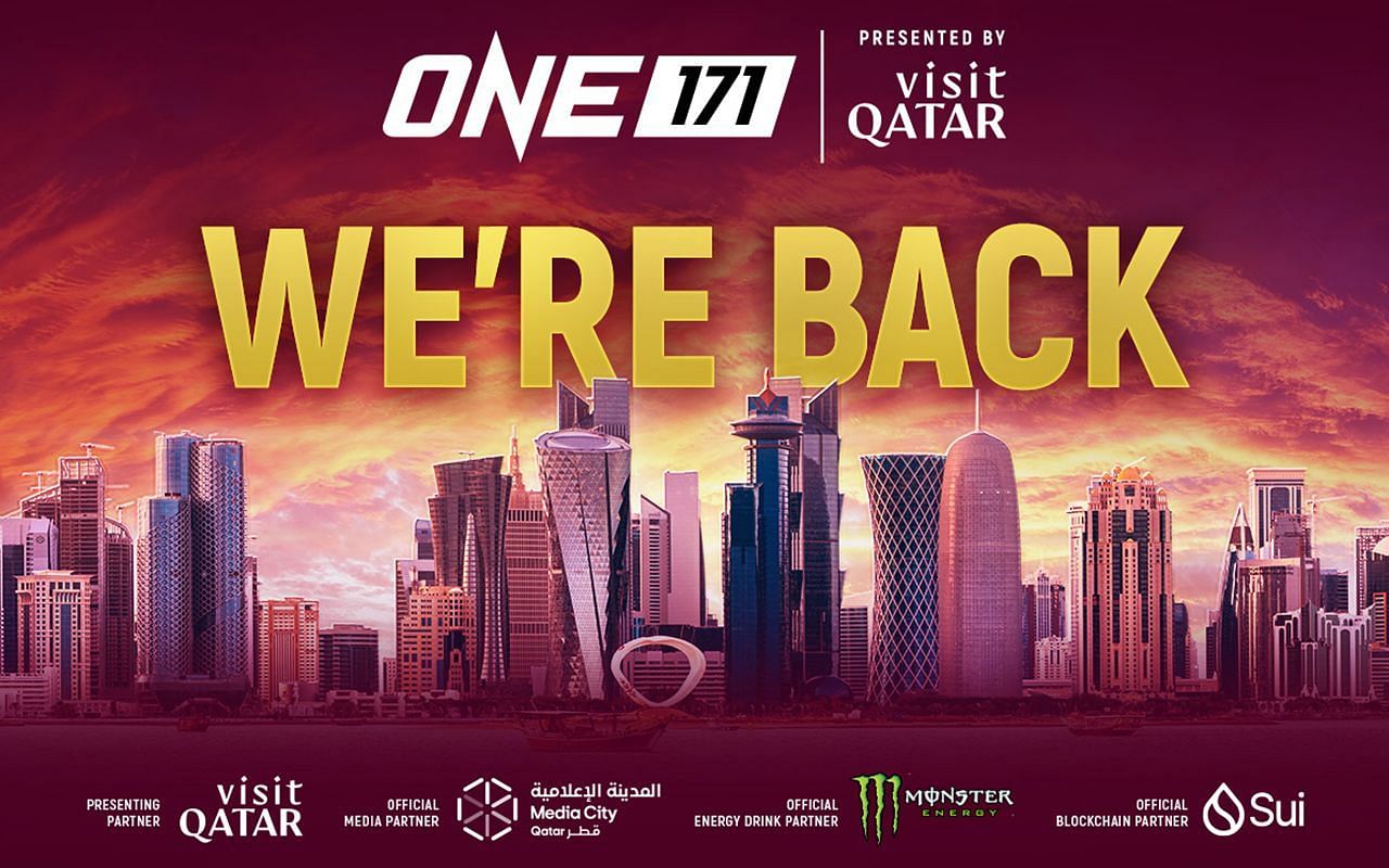 ONE Championship announces its return to Qatar with ONE 171. [Image from ONE Championship]