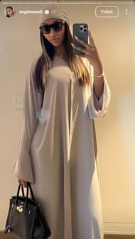 Reese's caftan-clad look (Credits: @angelreese5 Instagram)