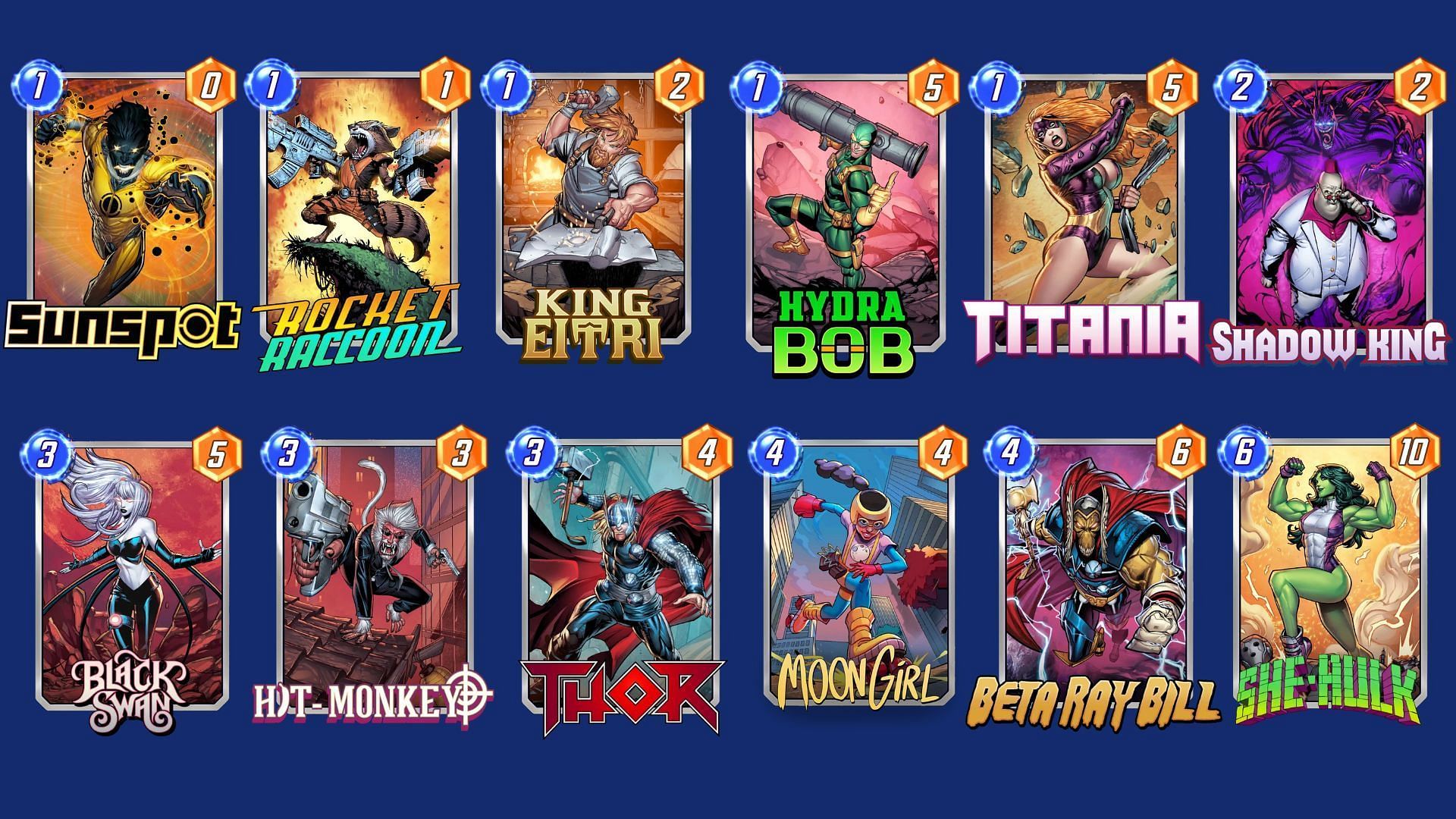 The King Swan Deck is a strategic Marvel Snap King Eitri deck (Image via Nuverse)