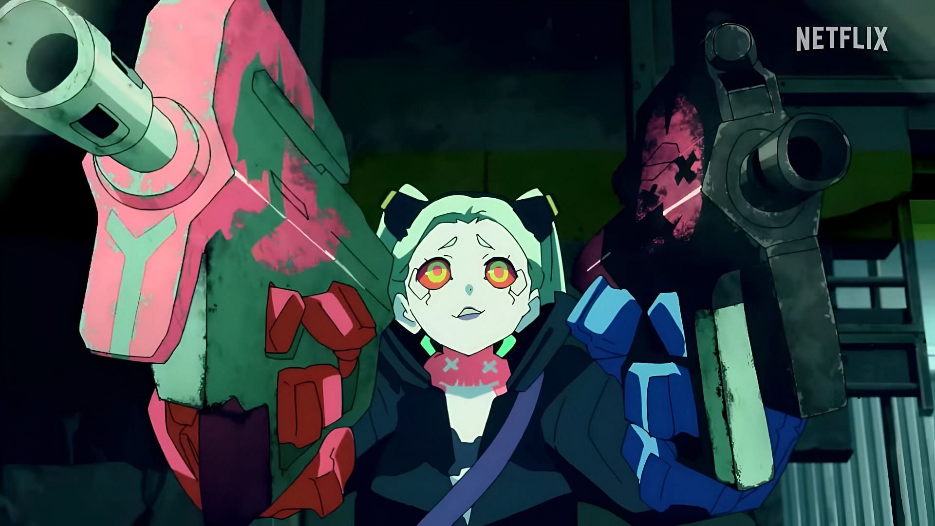 Rebecca as seen in the anime (Image via Studio Trigger)