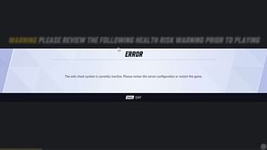 Marvel Rivals "The anti-cheat is currently inactive" error: possible reasons and fixes