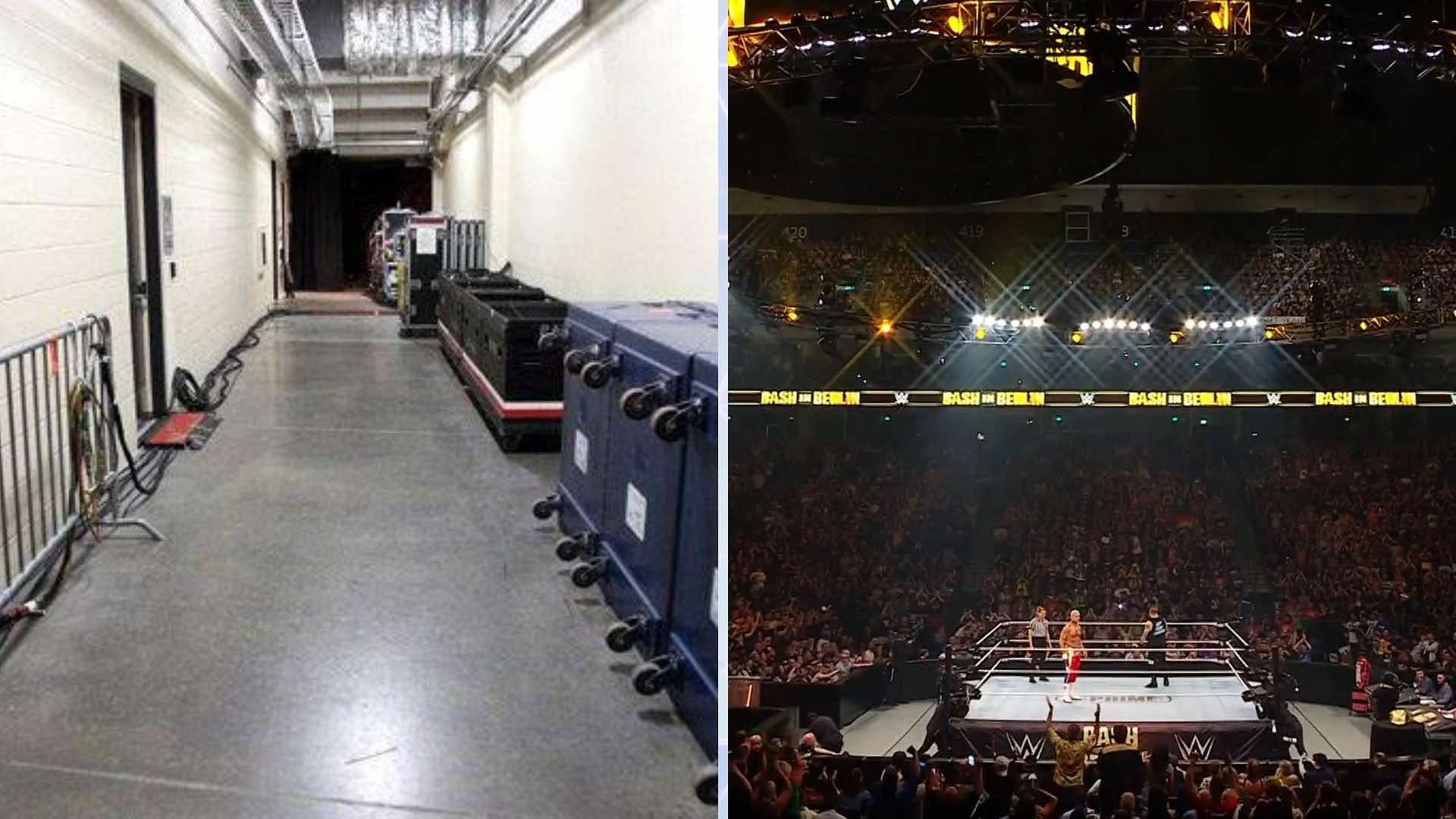 An AEW star was seen backstage in WWE (via WWE.com and Triple H