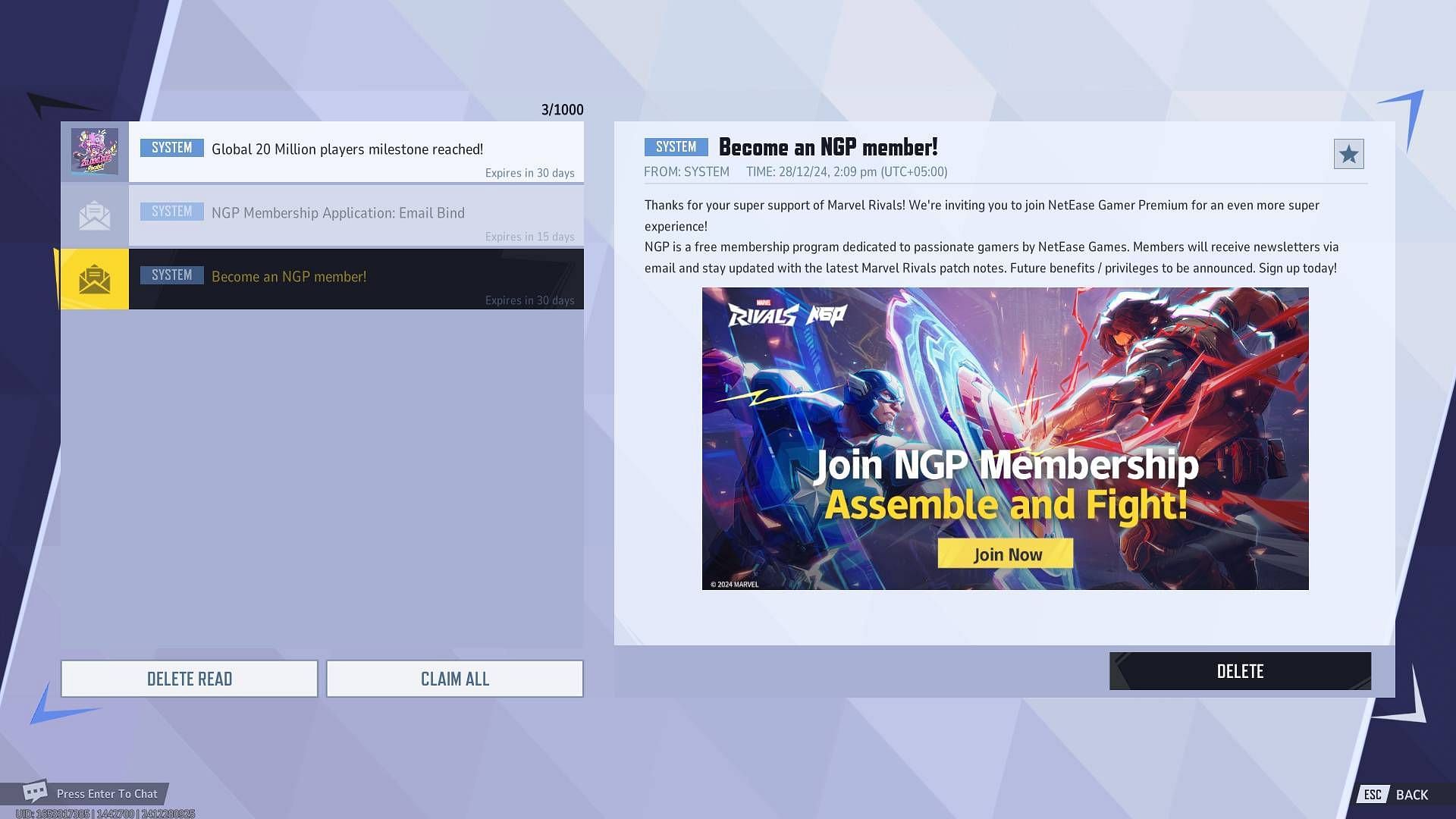 How to join NGP membership (Image via NetEase Games)