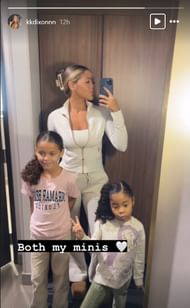 KK Dixon's selfie featuring her daughter with Ja Morant (Photo credits: Dixon's Instagram)