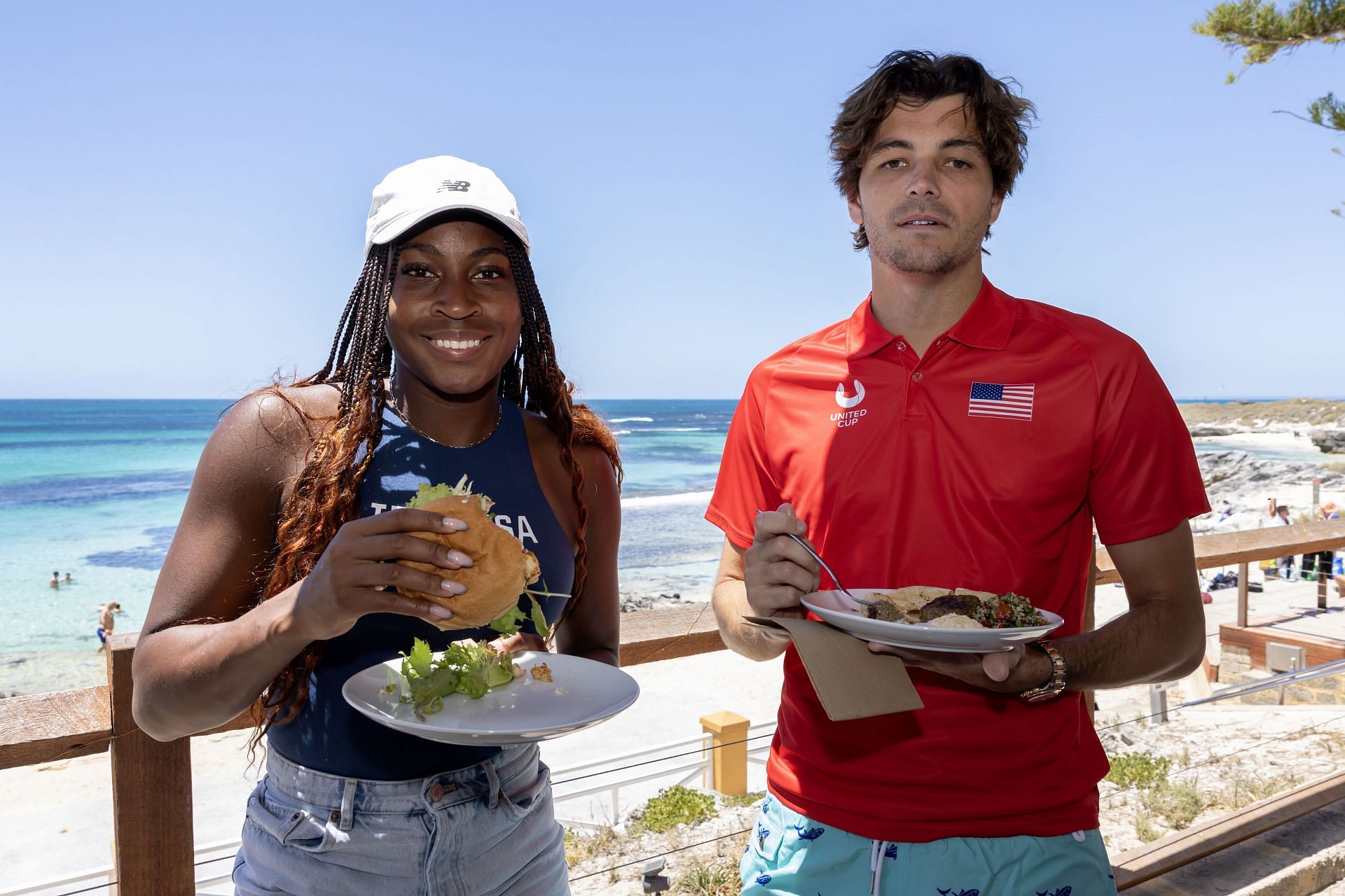 Team USA featuring Coco Gauff and Taylor Fritz are the top seeds at the 2025 United Cup (Image via Getty)